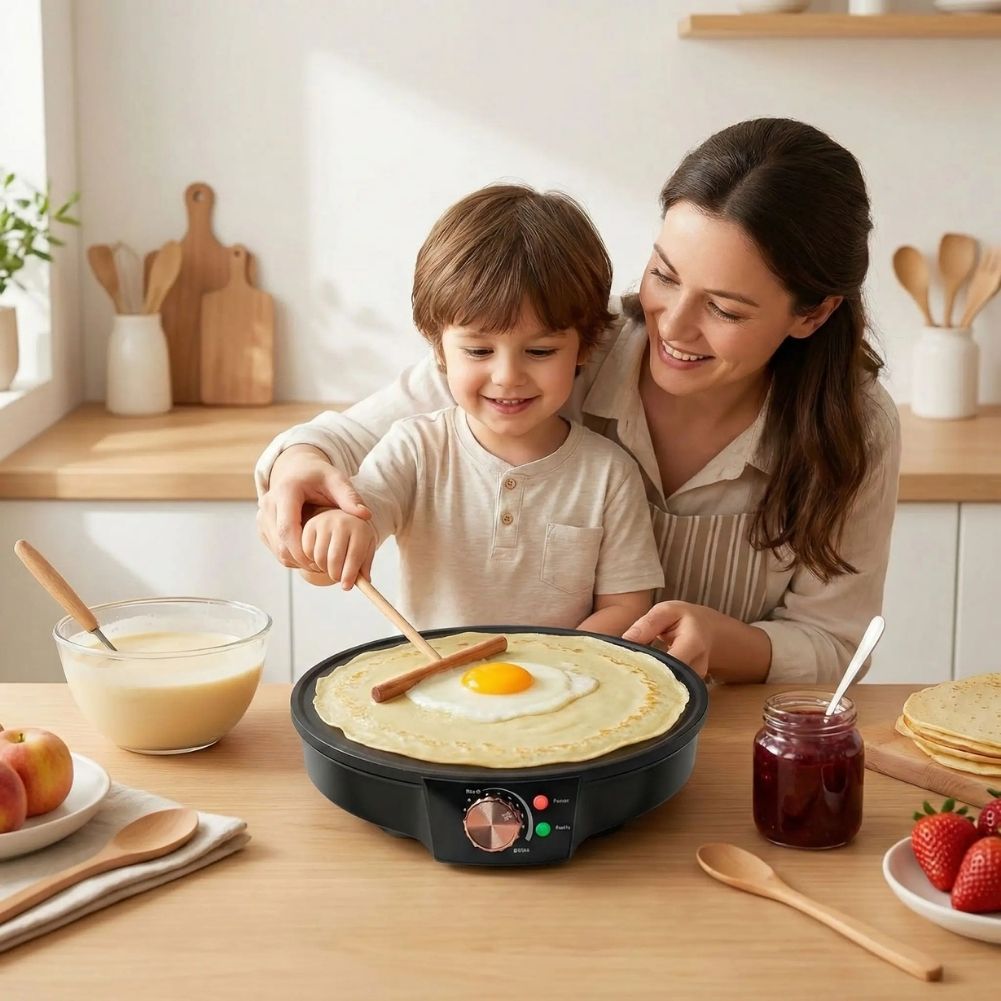 Crepiere | CREPYPRO™ Electrique pour des Crêpes Savoureuses - Bouticuisine