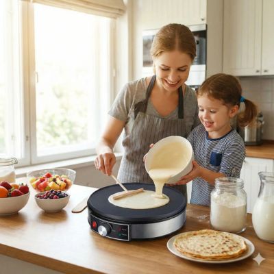 Crepiere | ElectriCrepe™ L'Art de la Crêpe Parfaite - Bouticuisine