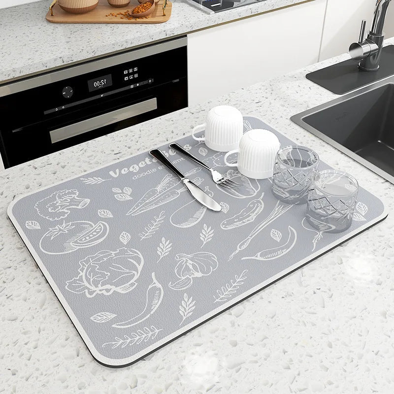 Egouttoir - Tapis | ABSORB DISH™ - Bouticuisine