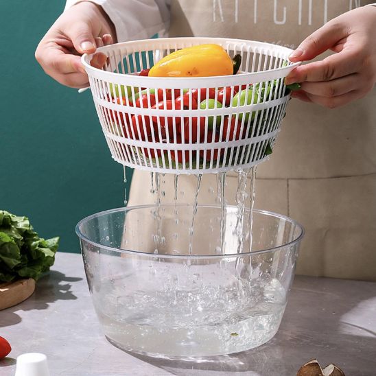 Essoreuse à Salade | VEGETAL ELECTRIC™ Sans Effort en Gagnant du Temps - Bouticuisine