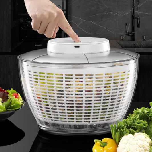 Essoreuse à Salade | VEGETAL ELECTRIC™ Sans Effort en Gagnant du Temps - Bouticuisine