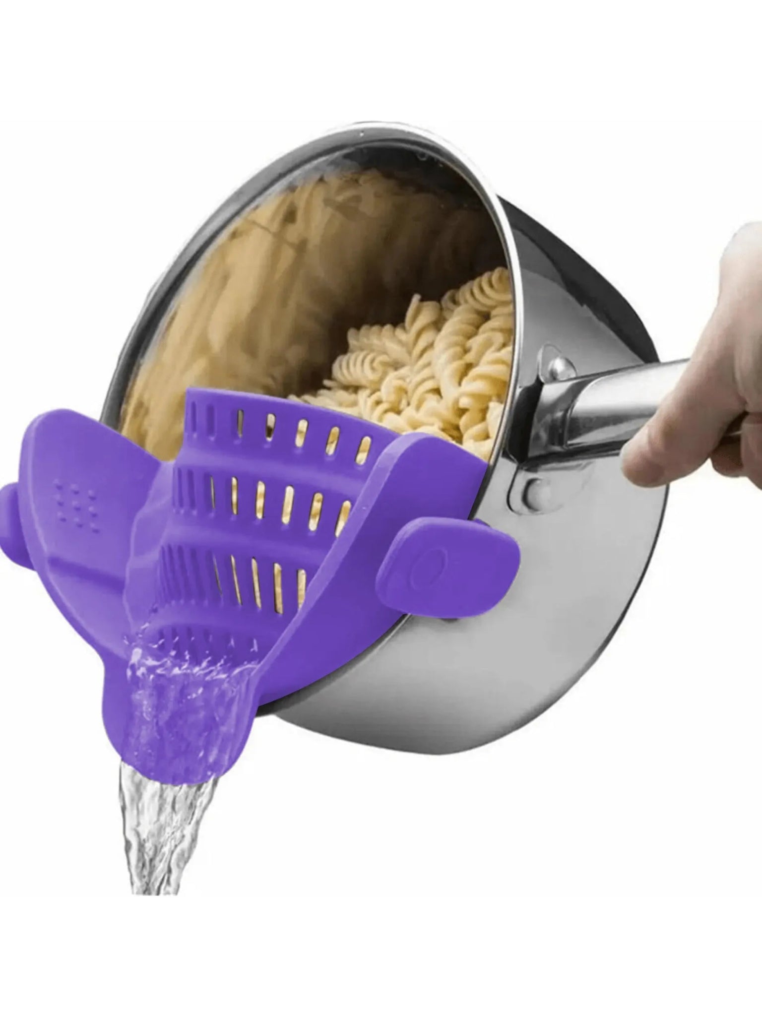 Passoire | PASTA CLIP™ S'Adapte à toutes les Casseroles - Bouticuisine