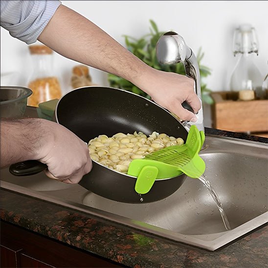 Passoire | PASTA CLIP™ S'Adapte à toutes les Casseroles - Bouticuisine