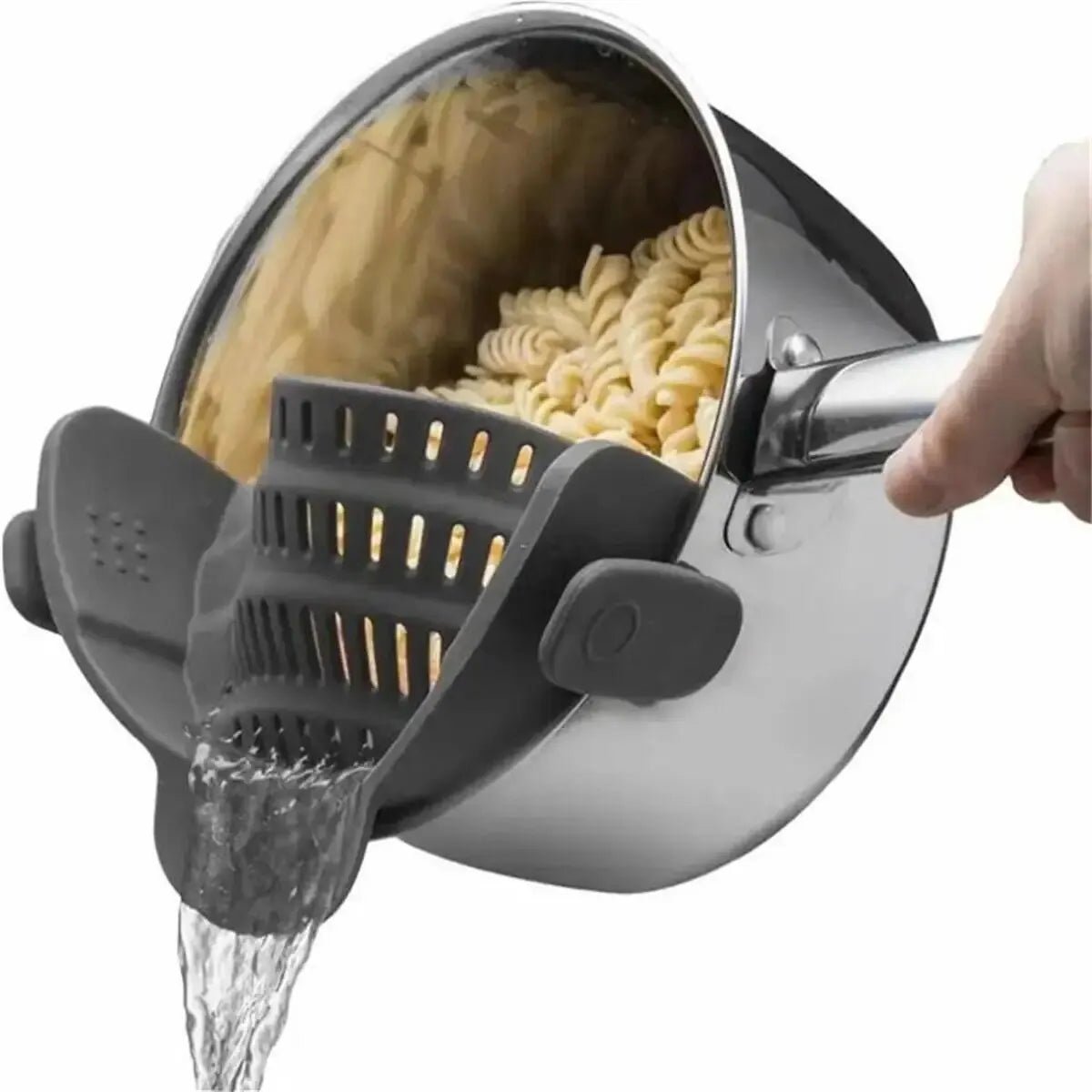 Passoire | PASTA CLIP™ S'Adapte à toutes les Casseroles - Bouticuisine