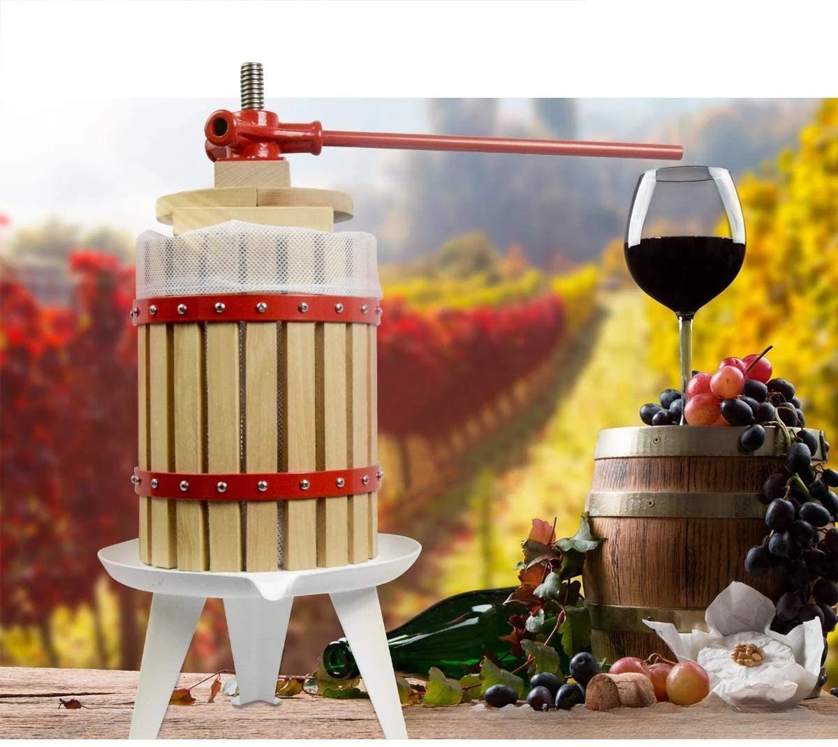 Presse fruit | WINE PRESS™ Extraire le Jus du Fruit sans Effort - Bouticuisine
