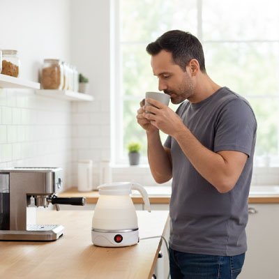 Bouilloire | COMPRESS™  Compacte Pour Voyage