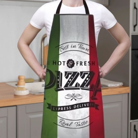 Tablier De Cuisine | RETRO PIZZA™ Amateurs et Professionnels - Bouticuisine